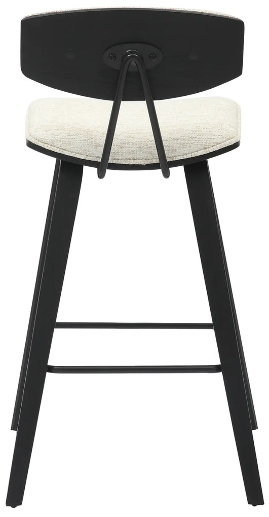 ΣΚΑΜΠΟ ΜΠΑΡ ΜΕΣ.ΥΨΟΥΣ INOVER HM9984.02 ΜΑΥΡΟ ΜΕΤΑΛΛΟ & Κ.Π.-ΕΚΡΟΥ ΥΦΑΣΜΑ 50,5x49x90Υεκ.