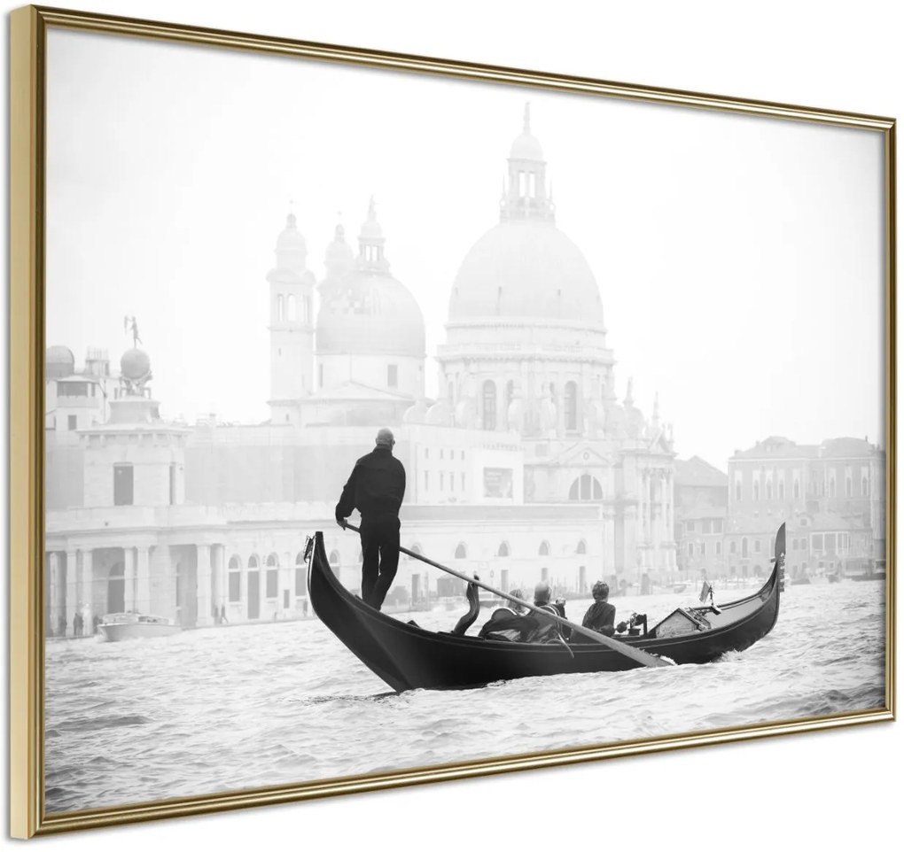 Αφίσα - Symbols of Venice - 30x20 - Χρυσό - Χωρίς πασπαρτού