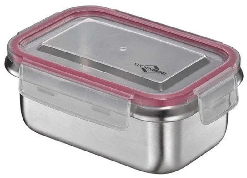 Φαγητοδοχείο 1001652800 500ml-10,5x15,5x6cm Από Ανοξείδωτο Ατσάλι Silver Kuchenprofi Stainless Steel