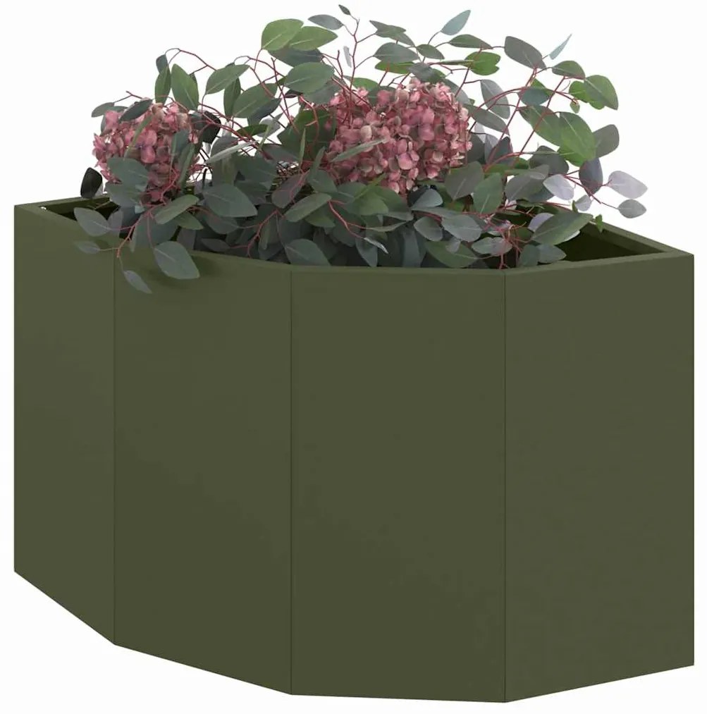 vidaXL Γωνιακό Ροδόδεντρο Λαδί 45 x 45 x 35 cm Ατσάλι