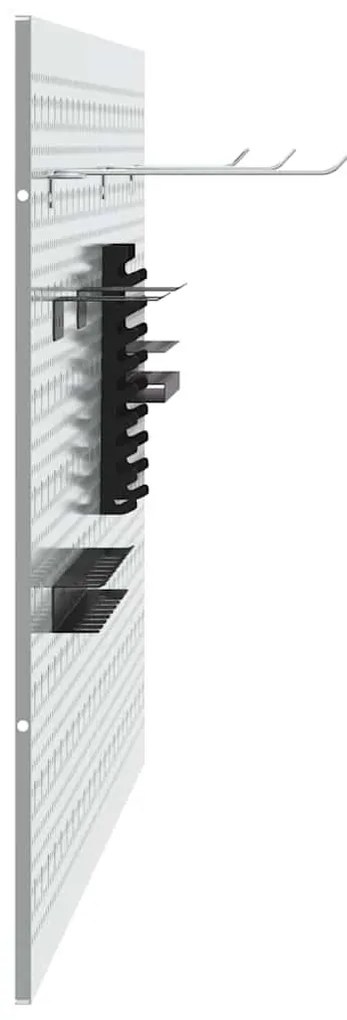 vidaXL Πάνελ Τοίχου Εργαλείων 2 pcs Γκρι 100 x 1 x 60 εκ