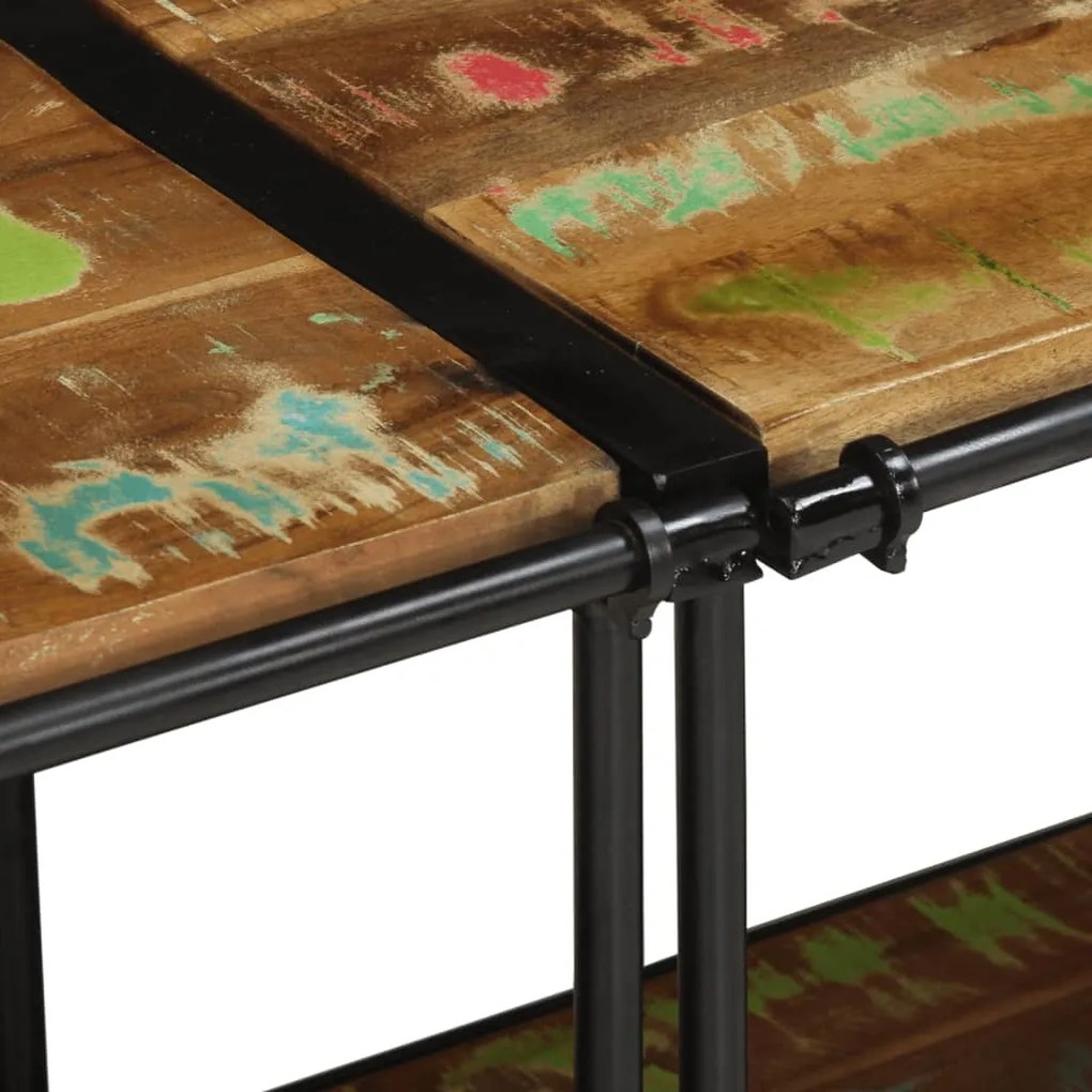 ντουλάπι τηλεόρασης 160x42x40 cm από μασίφ ξύλο αναγεννημένο - Καφέ