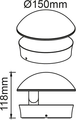 Απλίκα κήπου LED Latch Round