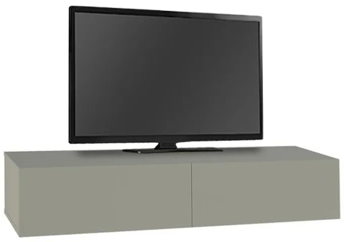 Έπιπλο τηλεόρασης επιτοίχιο Francy Megapap χρώμα ash green 135x31,7x25εκ.