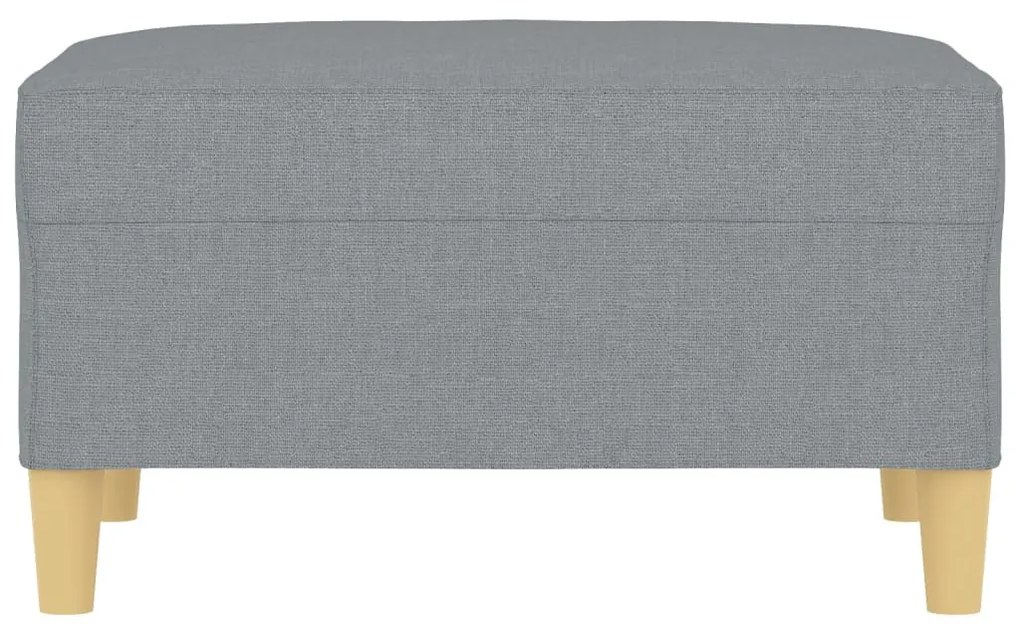 vidaXL Υποπόδιο Ανοιχτό Γκρι 70 x 55 x 41 εκ. Υφασμάτινο