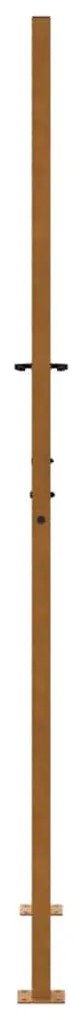 vidaXL Πύλη κήπου 105x205 cm Σταυρός σχεδιασμού από διαβρωμένο χάλυβα