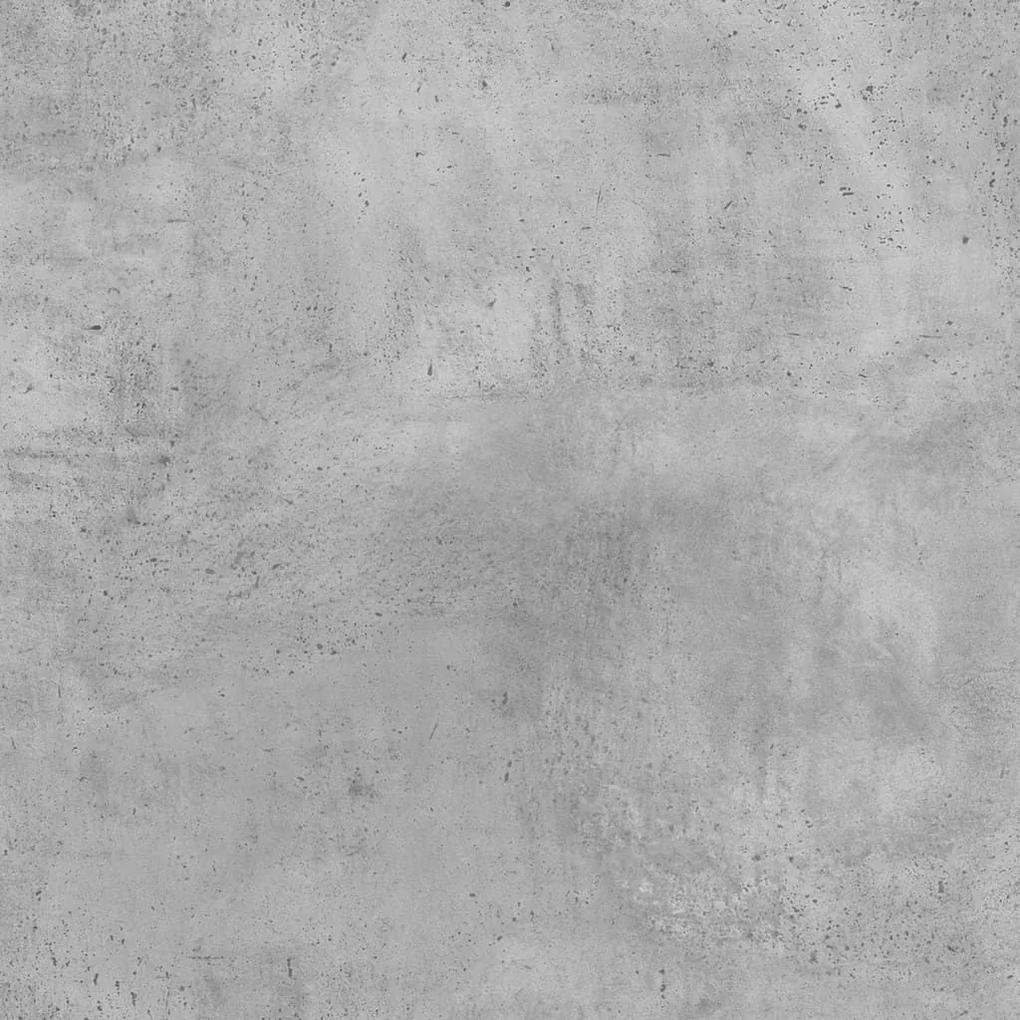 Παπουτσοθήκη Γκρι Σκυροδέματος 80x21x87,5εκ. Επεξεργασμένο Ξύλο - Γκρι