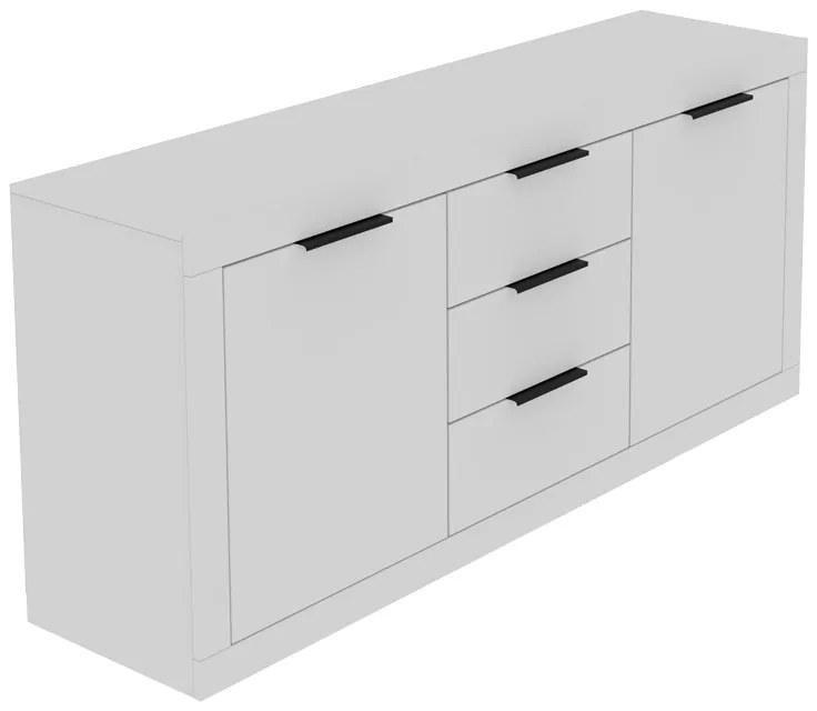 ΜΠΟΥΦΕΣ DOHA PAKOWORLD ΣΕ ΛΕΥΚΗ ΑΠΟΧΡΩΣΗ 180X45X80.5ΕΚ