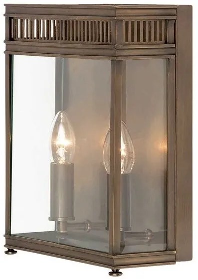 Φανάρι  Απλίκα Φωτιστικό Τοίχου 2xE14 IP44  31cm  Holborn Elstead Lighting-HL7-M-DB-Μπρονζέ HL7-M-DB