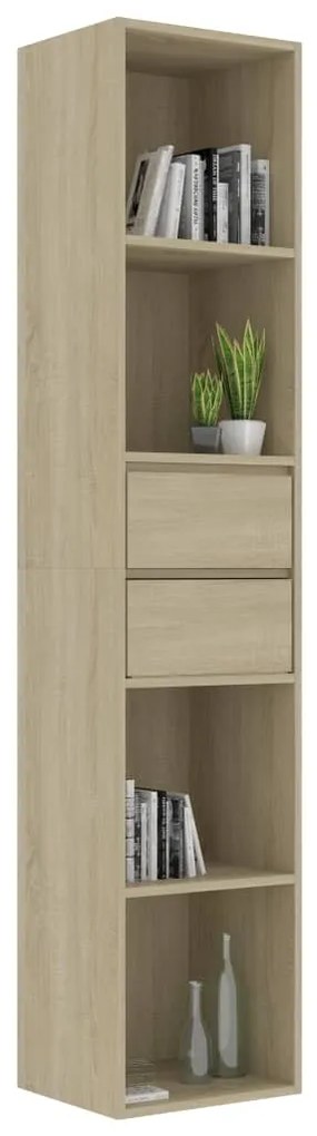 vidaXL Βιβλιοθήκη Χρώμα Sonoma Δρυς 36 x 30 x 171 εκ. από Επεξ. Ξύλο