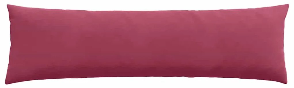 vidaXL Μαξιλάρι Καναπέ 2 pcs Κόκκινο 145 x 40 εκ. Υφασμάτινο Κορντουρά