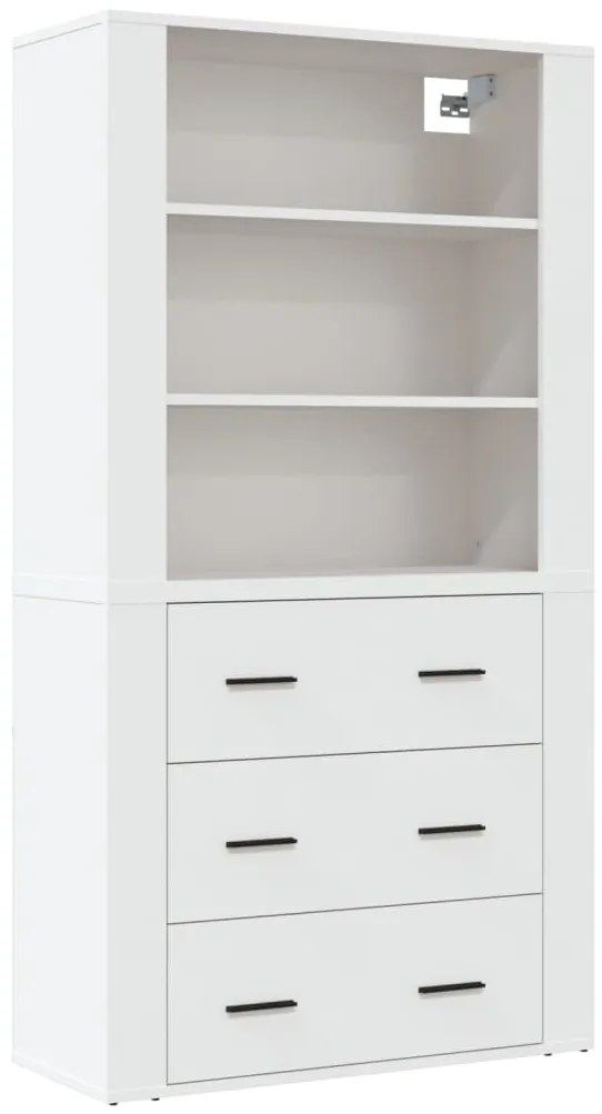 vidaXL Ντουλάπι Λευκό από Επεξεργασμένο Ξύλο