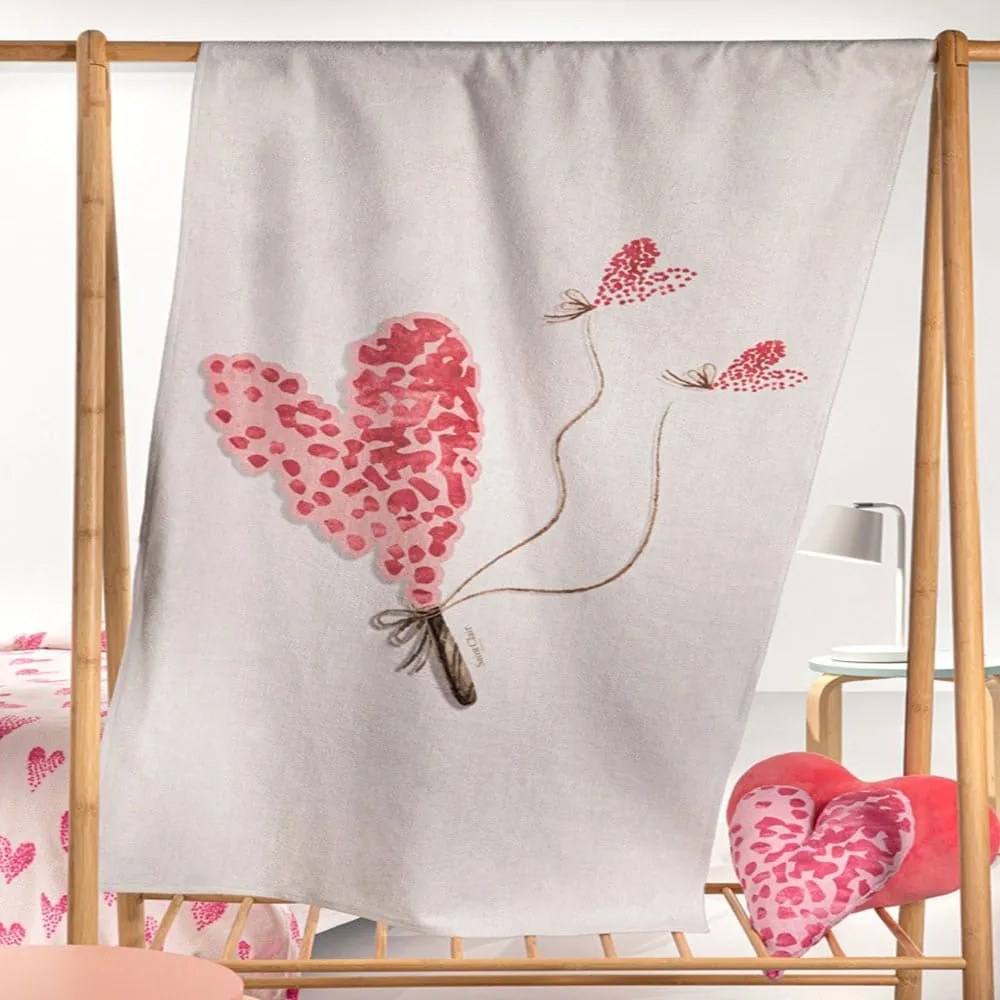 Πετσέτα Θαλάσσης Παιδική Velour Lollipop Pink Saint Clair Θαλάσσης Cotton-Velor
