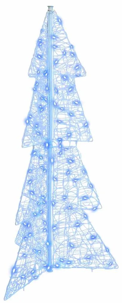 vidaXL Χριστουγεννιάτικο Δέντρο με 100 LED Μπλε 120 cm Ακρυλικό