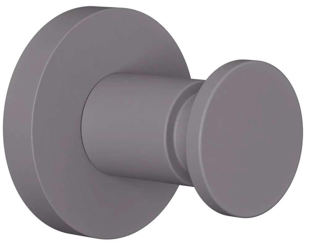 Άγκιστρο Μπάνιου Μονό 12-163 5x5x5cm Matt Concrete Grey Pam&amp;Co Brass