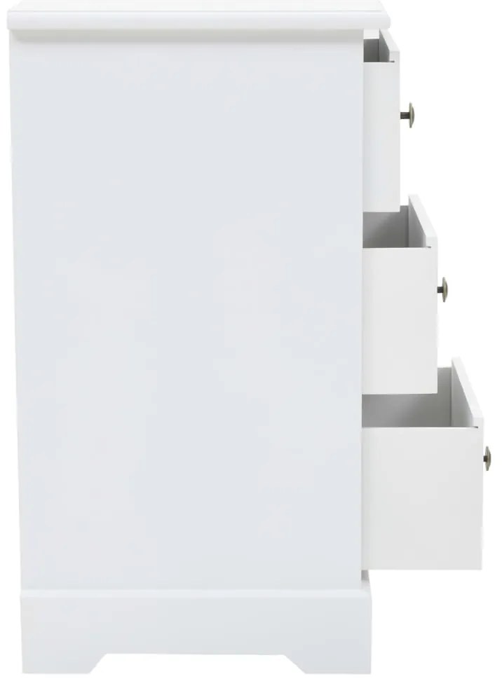 vidaXL Κομοδίνο 35 x 32 x 59 εκ. από MDF και Ξύλο Πεύκου