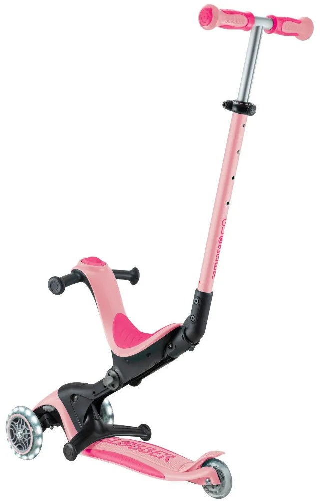 Globber Scooter Go.Up Deluxe Fantasy Lights Deep Pastel Pink