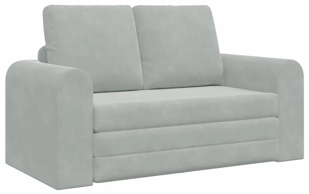 vidaXL Κρεβάτι καναπές Ανοιχτό γκρι 148 x 71 x 83 εκ. Βελούδο