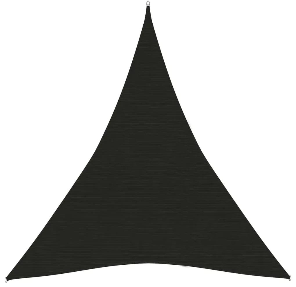 vidaXL Πανί Σκίασης Μαύρο 5 x 6 x 6 μ. από HDPE 160 γρ./μ²