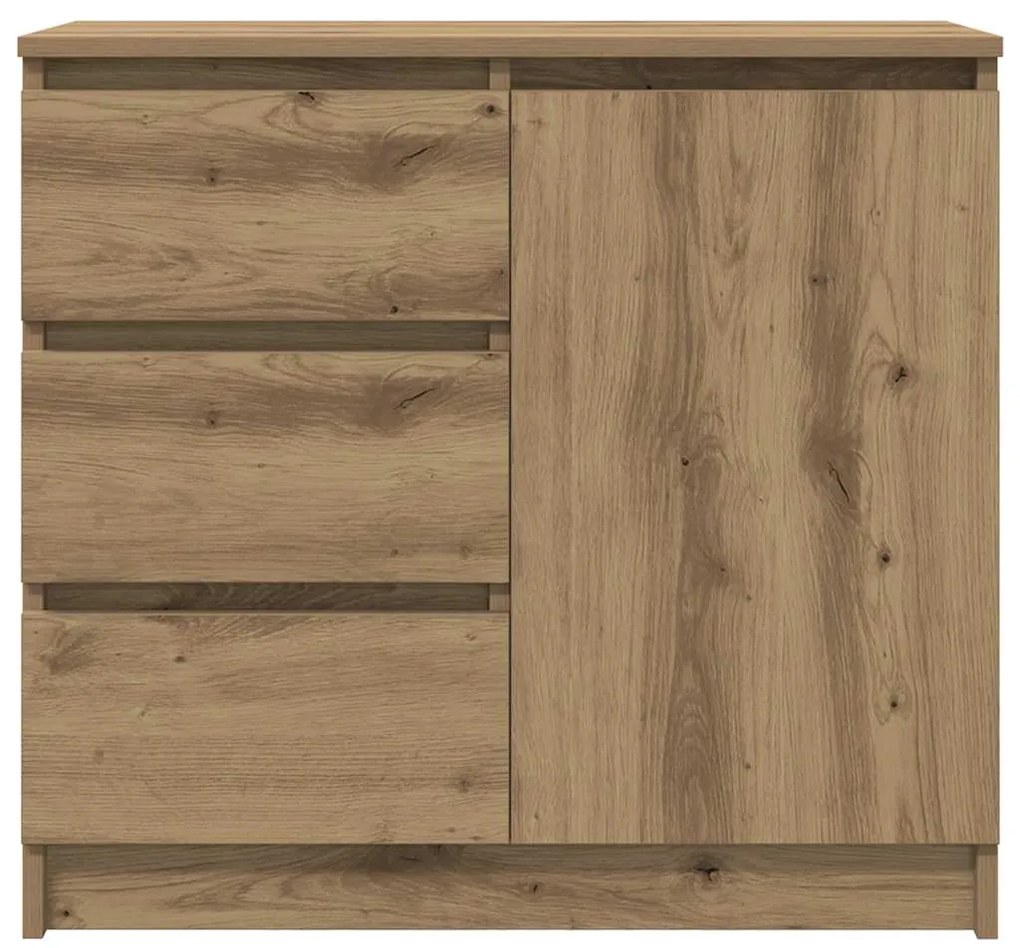 vidaXL Συρταριέρα με Συρτάρια Τεχνίτης Δρυς 71x35x65 εκ. Επεξ. Ξύλο