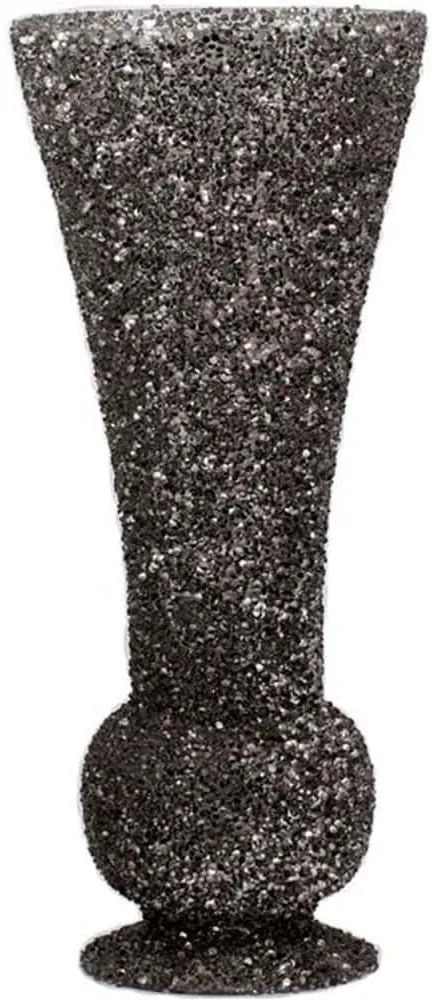 Βάζο Mosaic 967-225-016 15x35cm Grey Γυαλί