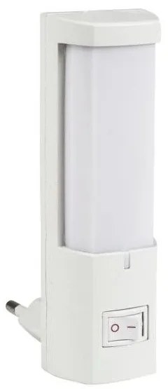 Φωτιστικό Νυκτός LED 1W Λευκό Διακόπτης 6253 Spotlight 6253 Λευκό