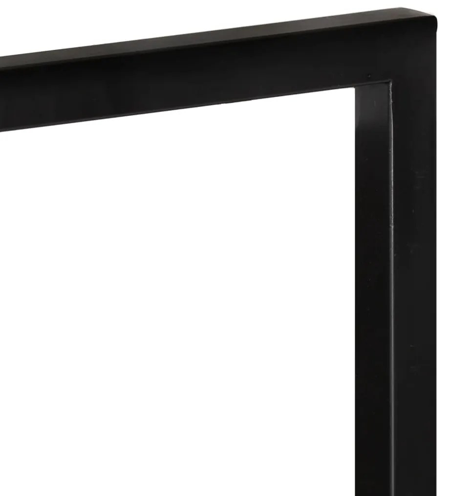 vidaXL Ράφια Τοίχου 2 Τεμ. 25x25x75 εκ. Μασίφ Ξύλο Ακακίας &amp; Ατσάλι