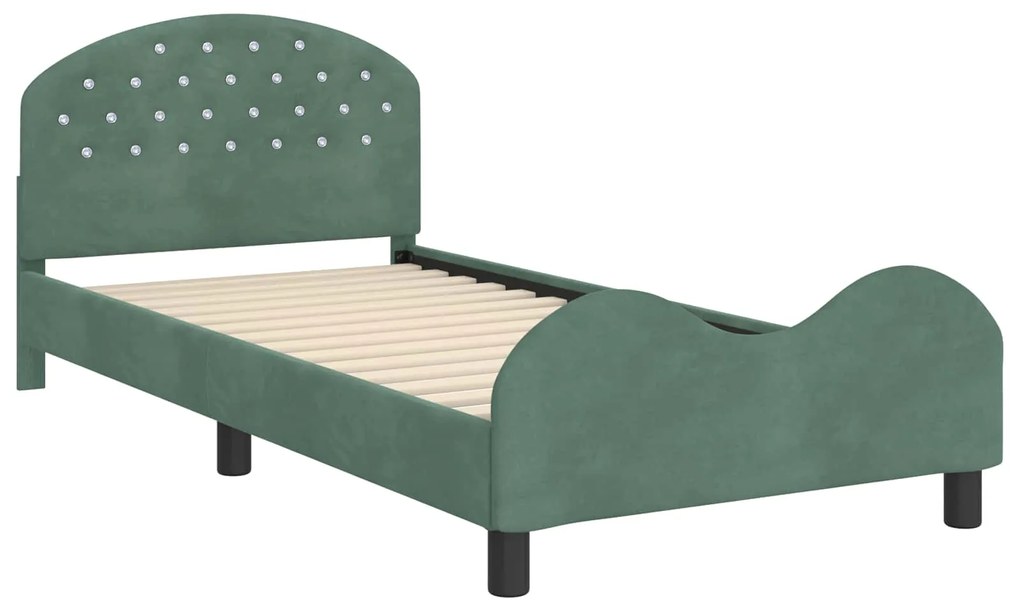 vidaXL Κρεβάτι Παιδικής Κρεβατοκάμαρας με Κεφαλάκι Θαλασσί 80 x 200 cm