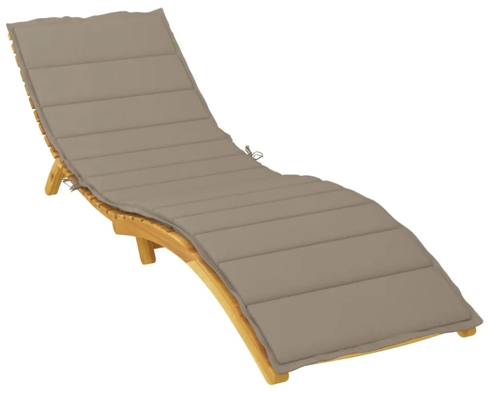 Μαξιλάρι Ξαπλώστρας Taupe 200 x 50 x 3εκ. από Ύφασμα Oxford 314196