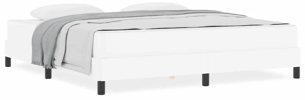 vidaXL Κρεβάτι Άλλο Καθαρό Λευκό 180 x 200 cm Τεχνητό δέρμα