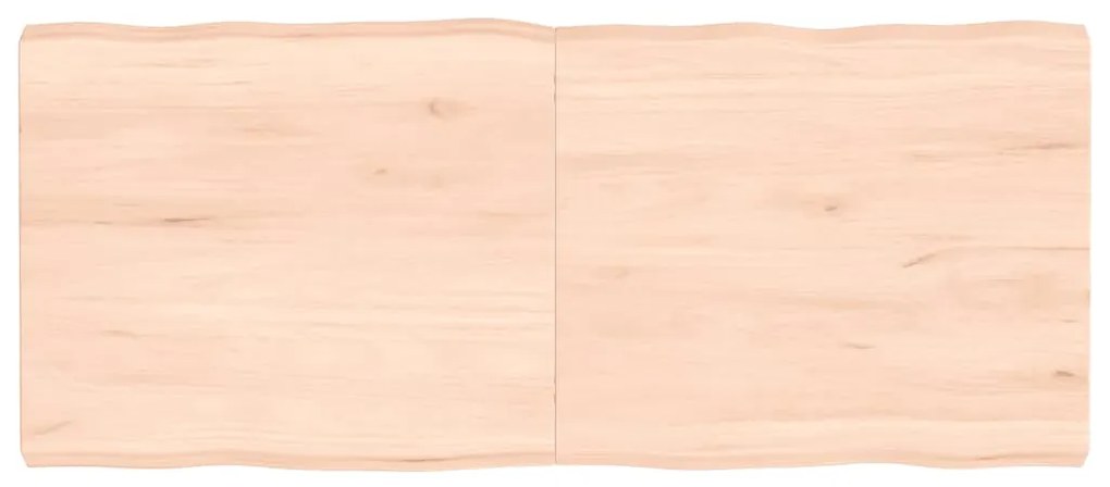 vidaXL Επιφάνεια Τραπεζιού 140x60x(2-6)εκ Ακατέργαστο Μασίφ Ξύλο Δρυός
