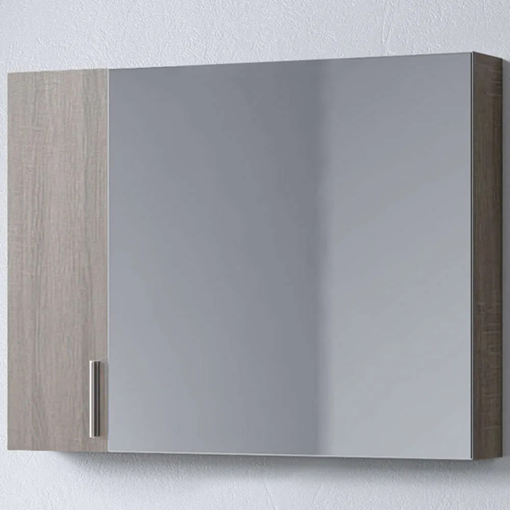 Καθρέπτης Μπάνιου Με Ντουλάπι Siena 3MSI090SD0W 87,5x14x65cm Dark Sonoma Μελαμίνη