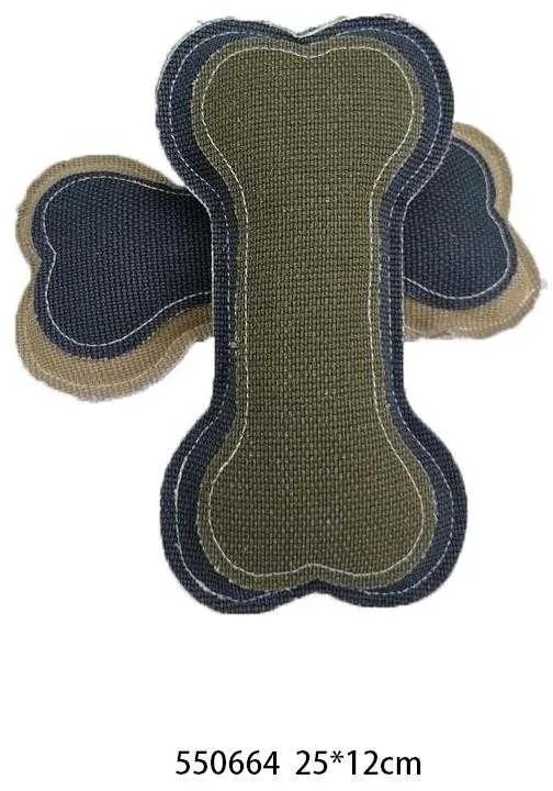 Υφασμάτινο παιχνίδι σκύλου κόκκαλο - 25x12cm - 550664-550664