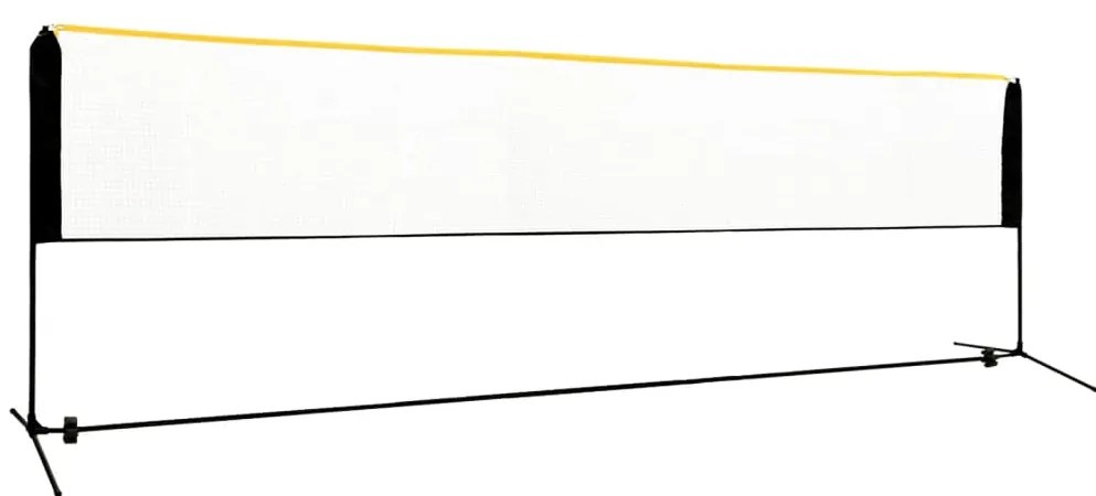 vidaXL Φιλέ Μπάντμιντον Ρυθμιζόμενο 500 x 103 x 94-158 εκ. Μεταλλικό