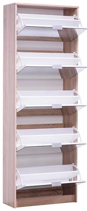 Παπουτσοθήκη Hugo 25 με Καθρέπτη Sonoma 67x28x191,5 εκ. 67x28x191.5 εκ.