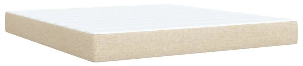 ΚΡΕΒΑΤΙ BOXSPRING ΜΕ ΣΤΡΩΜΑ ΚΡΕΜ 180X200 ΕΚ. ΥΦΑΣΜΑΤΙΝΟ 3292154