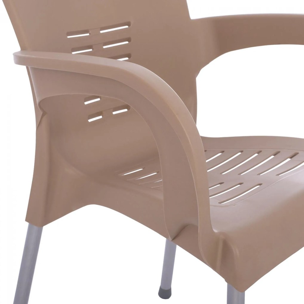 ΠΟΛΥΘΡΟΝΑ ΠΟΛΥΠΡΟΠΥΛΕΝΙΟΥ RECYCLED KAREK  ΜΠΕΖ ΧΡΩΜΑ 59,5x59x81Y εκ. 59.5x59x81 εκ.