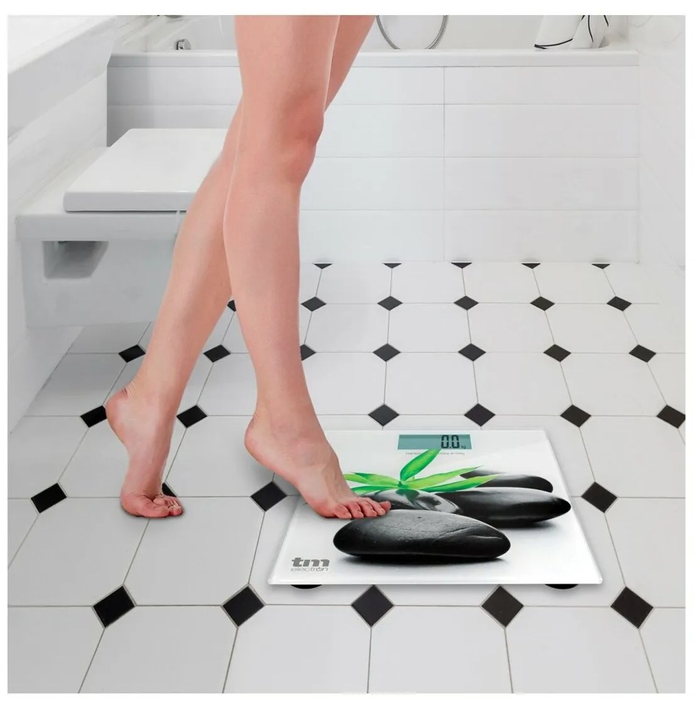 Ψηφιακή Ζυγαριά Μπάνιου TM Electron Zen Γκρι Slim (23 mm)