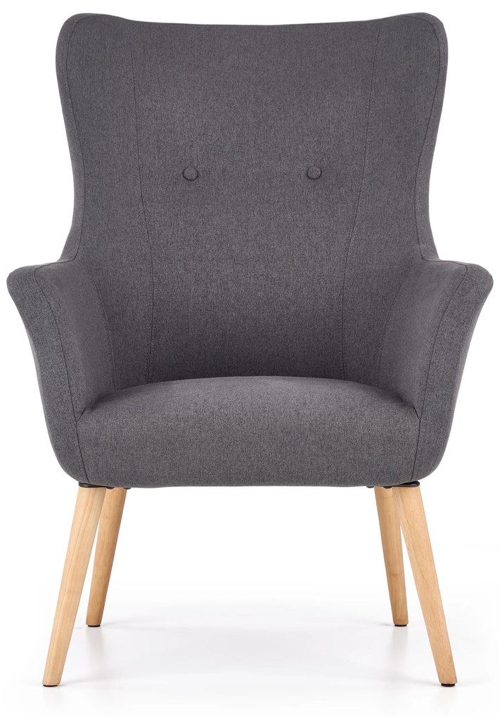 COTTO leisure chair, color: dark grey DIOMMI V-CH-COTTO-FOT-C.POPIEL