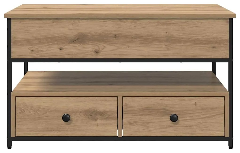 vidaXL Τραπεζάκι σαλονιού με συρτάρι Artisan Oak 85 x 50 x 50 εκ.