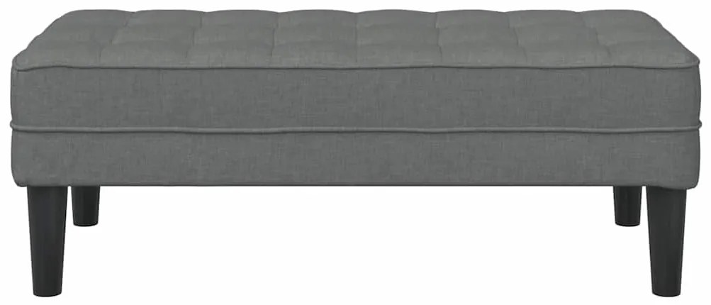 vidaXL Παγκάκι Σκούρο Γκρι 113x57x39 εκ. Υφάσματος