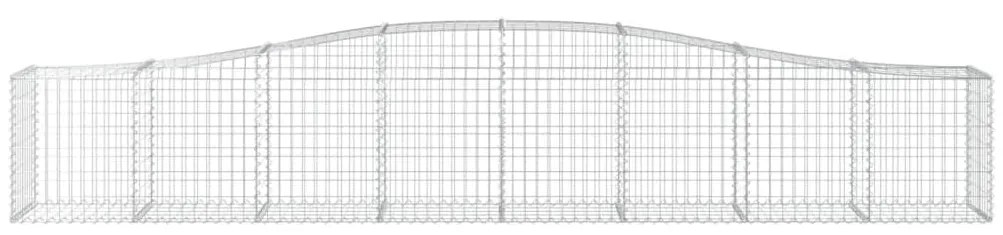 vidaXL Συρματοκιβώτια Τοξωτά 7 τεμ. 400x50x60/80 εκ. Γαλβαν. Ατσάλι