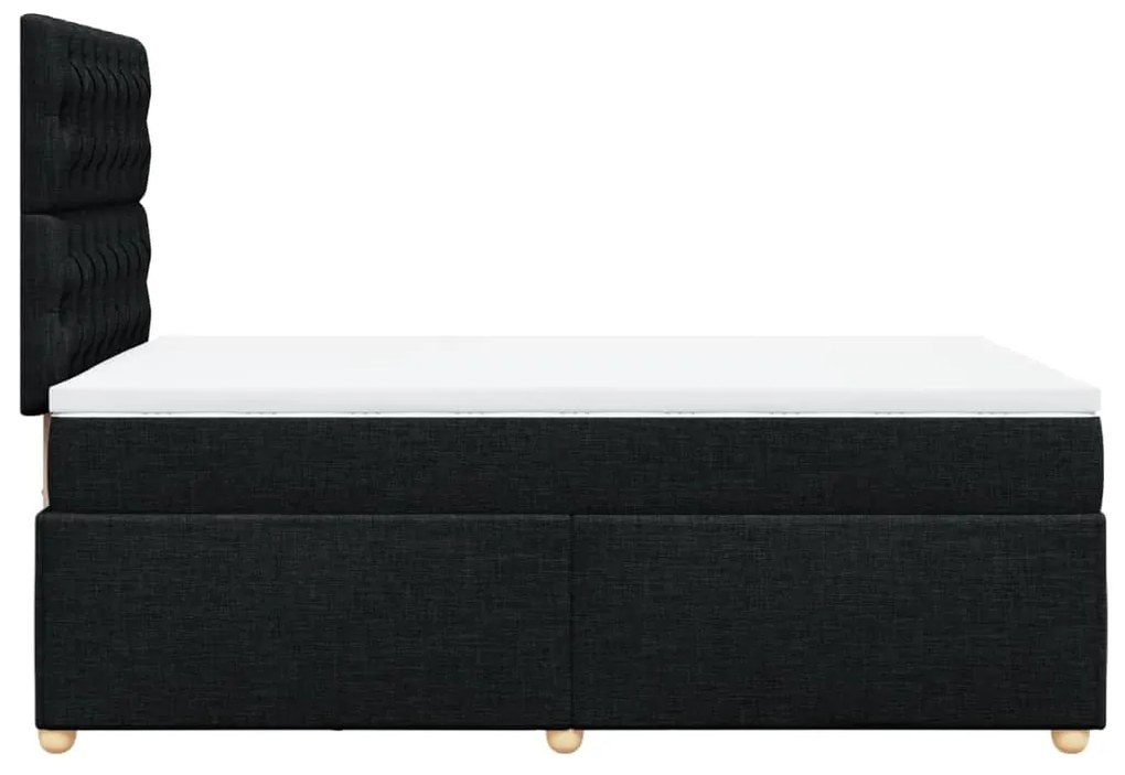 ΚΡΕΒΑΤΙ BOXSPRING ΜΕ ΣΤΡΩΜΑ ΜΑΥΡΟ 120X200 ΕΚ. ΥΦΑΣΜΑΤΙΝΟ 3293556