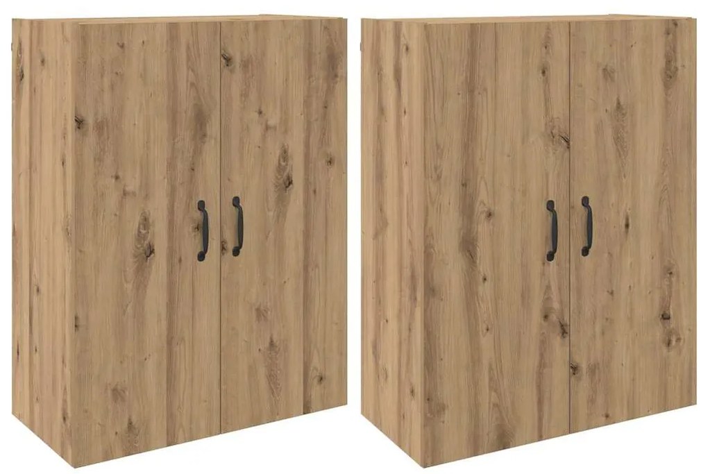 vidaXL Ντουλάπια Τοίχου 2 pcs artisan δρυς 69.5 x 34 x 90 εκ.