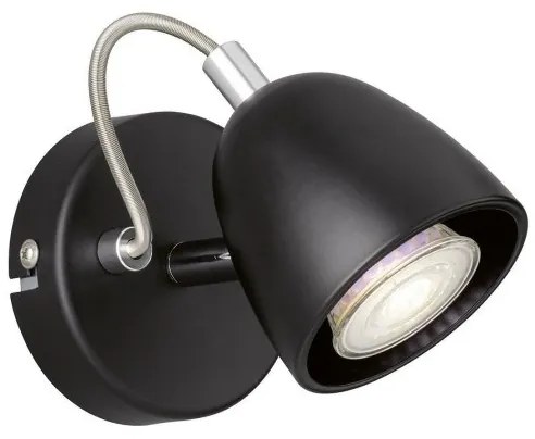 Σποτ Φωτιστικό Τοίχου Μαύρο Gemma 830026 Fischer Honsel-830026-Μαύρο 830026