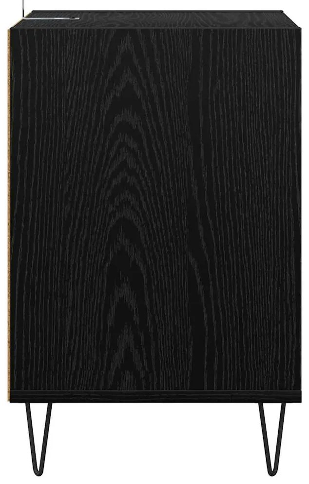 vidaXL Ντουλάπι TV Μαύρη Οξυά 100 x 35 x 55 εκ Επεξεργασμένο ξύλο