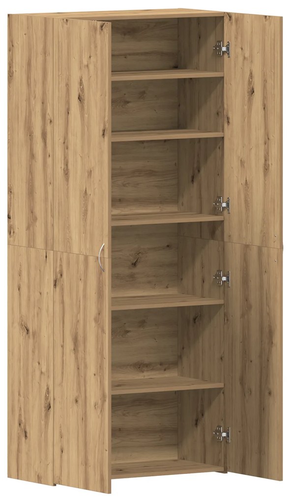 vidaXL Ντουλάπι Παπουτσιών Artisan Oak 80x35,5x180 εκ Επεξεργασμένο Ξύλο