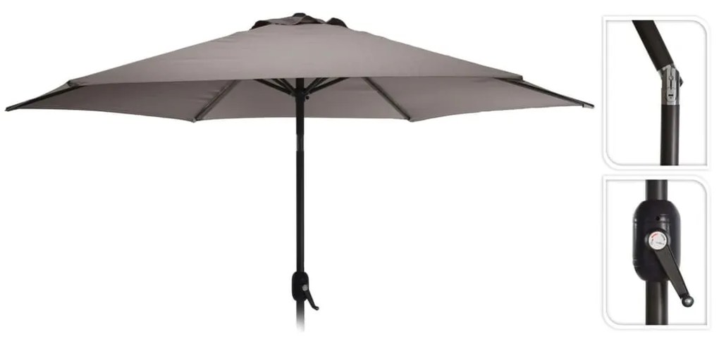 ProGarden Ομπρέλα Monica Taupe 270 εκ.