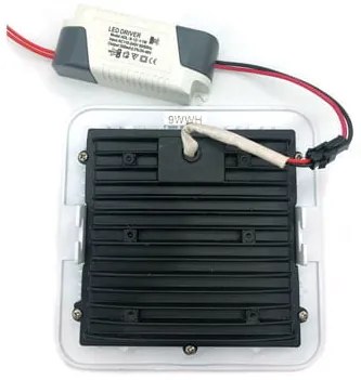LED φωτιστικό οροφής 9W 220V - LED PANEL LIGHT SQUARE WHITE