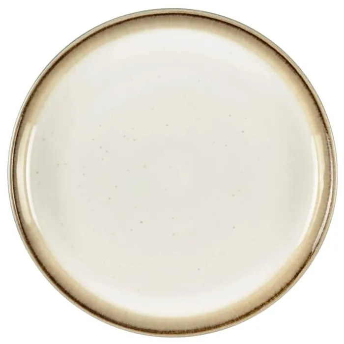 Πιάτο 11280 Φ21cm Cream Bitz Ceramic